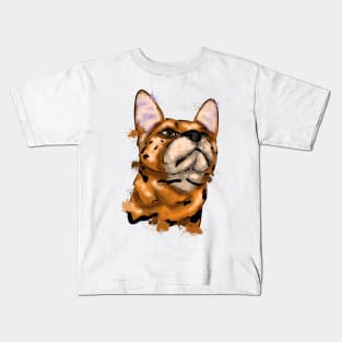 Abstract serval drawing Kids T-Shirt